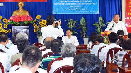 Lấy ý kiến cử tri nơi cư trú của đại biểu Quốc hội Trương Hòa Bình