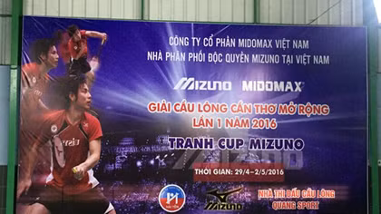 Gần 400 VĐV tham dự Giải cầu lông Cần Thơ mở rộng