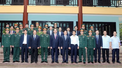 Chủ tịch nước Trần Đại Quang dâng hương tưởng niệm Chủ tịch Hồ Chí Minh tại Khu di tích lịch sử K9 - Đá Chông