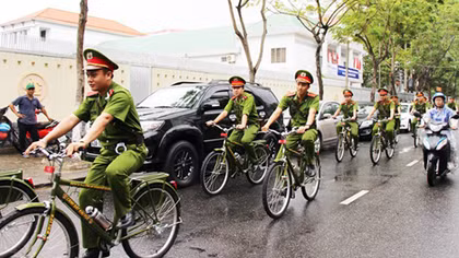 Nhân rộng mô hình Cảnh sát khu vực tuần tra bằng xe đạp