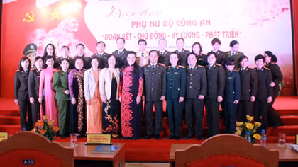 Diễn đàn Phụ nữ Bộ Công an “Đoàn kết- Chủ động- Kỷ cương- Phát triển”