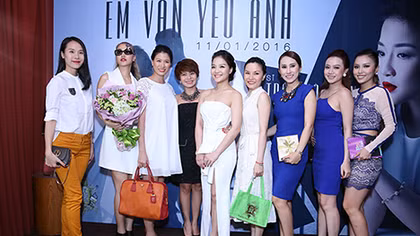 Dàn sao đến chúc mừng Trần Hà Thuỷ ra mắt MV ‘Em vẫn yêu anh’