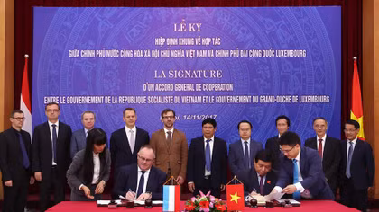 Chính phủ Việt Nam và Luxembourg ký kết khung hợp tác