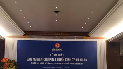 Ra mắt Ban Nghiên cứu phát triển kinh tế tư nhân