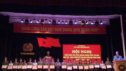 Hơn 61,88% học viên Học viện An ninh nhân dân đạt xuất sắc, giỏi, khá 