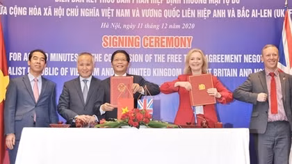 Kết thúc đàm phán Hiệp định thương mại tự do Việt Nam-Vương quốc Anh