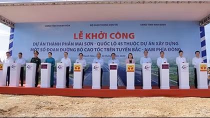 Khởi công Dự án thành phần Mai Sơn - Quốc lộ 45