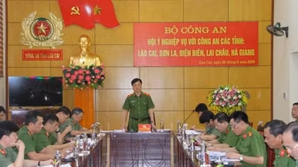 Thứ trưởng Nguyễn Duy Ngọc chủ trì Hội nghị hội ý nghiệp vụ với Công an một số tỉnh