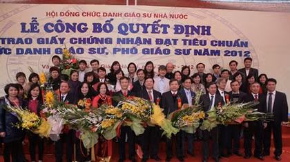 488 ứng viên được đề nghị xét tiêu chuẩn chức danh GS, PGS năm 2019