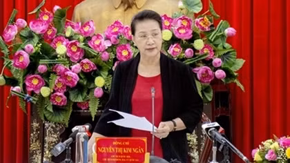 Chủ tịch Quốc hội Nguyễn Thị Kim Ngân làm việc với tỉnh An Giang