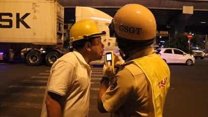 TP Hồ Chí Minh: Xử lý hơn 1.000 tài xế vi phạm nồng độ cồn