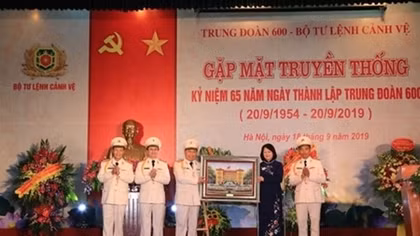 Trung đoàn 600 - Bộ Tư lệnh Cảnh vệ kỉ niệm 65 năm ngày thành lập