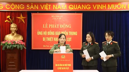 Cục Y tế phát động ủng hộ đồng bào miền Trung