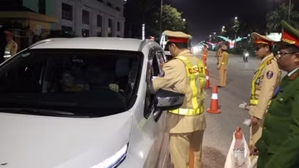 66 trường hợp vi phạm nồng độ cồn trong ngày Tết ở Nghệ An
