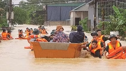 Lực lượng Công an chủ động ứng phó với bão số 8 và khắc phục hậu quả mưa lũ