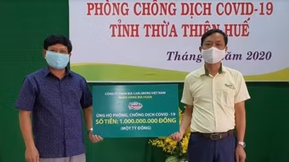 Carlsberg hỗ trợ 2 tỉ đồng cho các tỉnh Bắc miền Trung chống dịch