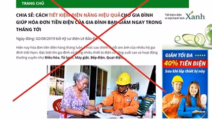 Cẩn trọng trước trò giả mạo EVN để bán sản phẩm tiết kiệm điện