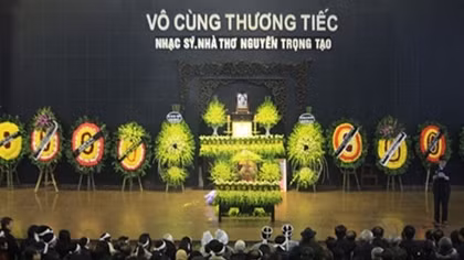 Xúc động tiễn biệt nhà thơ, nhạc sĩ Nguyễn Trọng Tạo