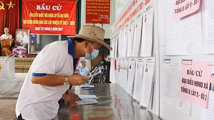 Đến 11h ngày 23/5, tỷ lệ cử tri cả nước đi bầu cử đạt 66,84%