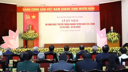 Trang trọng Lễ kỷ niệm 90 năm Ngày Truyền thống ngành Tuyên giáo của Đảng