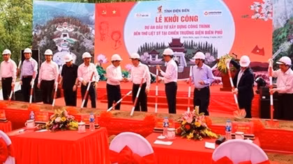 Xây dựng Đền thờ Liệt sĩ tại Chiến trường Điện Biên Phủ