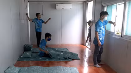 Hỗ trợ công nhân lưu trú an toàn để ổn định sản xuất