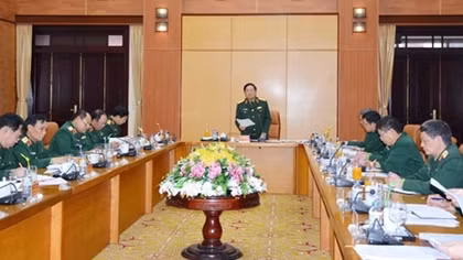Đại tướng Ngô Xuân Lịch làm việc với Bộ Tổng Tham mưu