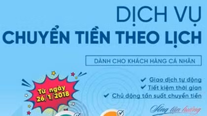 Chuyển tiền tự động theo lịch cùng VietinBank
