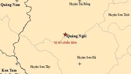 Liên tiếp xảy ra 2 vụ động đất ở Trà Bồng