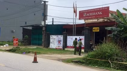 Điều tra vụ cướp tại điểm giao dịch ngân hàng ở Phú Thọ