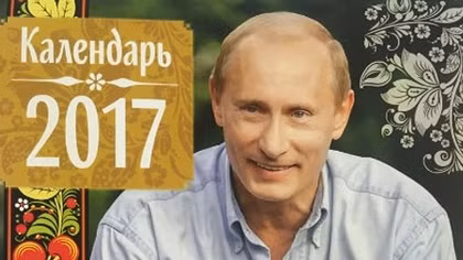 Nga: Chào năm mới với bộ lịch in hình Tổng thống Putin