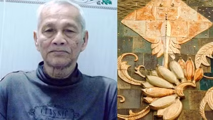 Người gắn phù điêu chợ Bến Thành