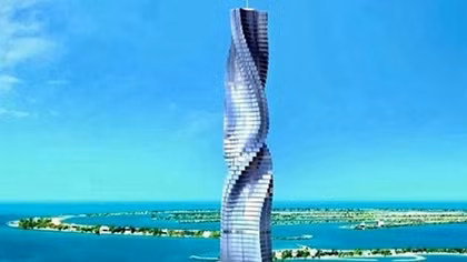 Tòa tháp có các tầng tự quay riêng