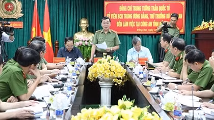 Lãnh đạo Bộ Công an kiểm tra công tác tại Công an tỉnh Đồng Nai