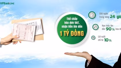 VPBank “xuất xưởng” sản phẩm cho vay thế chấp bằng hóa đơn VAT