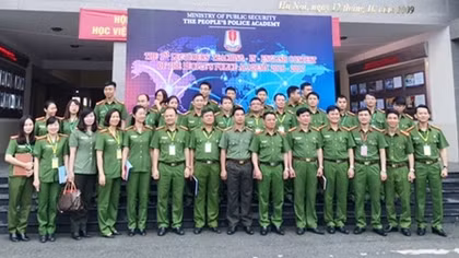 Học viện CSND thi dạy giỏi bằng tiếng Anh 