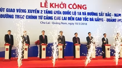 Khởi công nút giao thông vòng xuyến 2 tầng giữa quốc lộ 1A và đường sắt Bắc – Nam