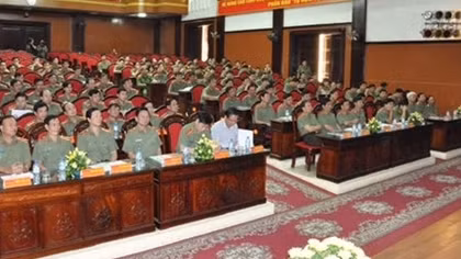 Giao ban công tác xây dựng lực lượng 7 tháng đầu năm 2016 cụm thi đua số 4, số 5