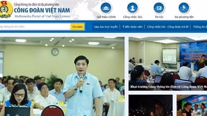 Khai trương cổng thông tin điện tử của Công đoàn Việt Nam