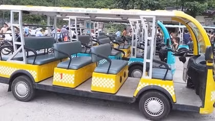 Siết chặt quản lý xe chuyên dùng 4 bánh chạy điện