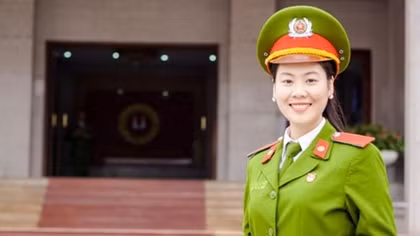 Nữ học viên xinh đẹp, đa tài của Học viện Cảnh sát nhân dân