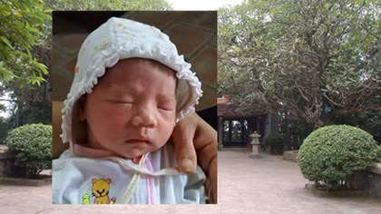 Một bé gái sơ sinh bị bỏ rơi ở sân chùa