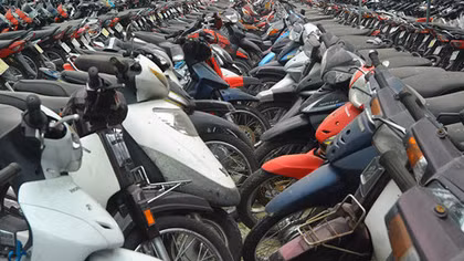 Công an TP Nam Định tìm chủ sở hữu 163 xe máy