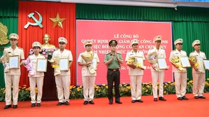 Công an Sóc Trăng hoàn thành đề án bố trí Công an chính quy đảm nhiệm các chức danh Công an xã