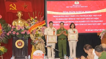 Trung tâm Nghiên cứu Tội phạm học và Điều tra tội phạm kỷ niệm 10 năm thành lập