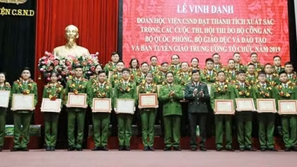 Học viện CSND vinh danh các tập thể, cá nhân xuất sắc trong các cuộc thi, Hội thi 