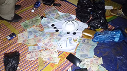 Phá sòng bạc trong chòi canh rẫy