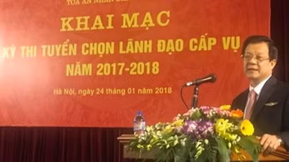 TAND tối cao thi tuyển lãnh đạo cấp Vụ