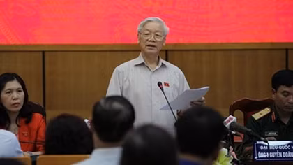 Tổng bí thư Nguyễn Phú Trọng: 'Mới xử lý cán bộ về mặt Đảng, về hình sự ta đang làm'