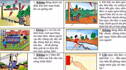 Đảm bảo an toàn về điện trong mùa mưa bão